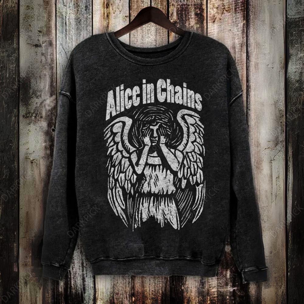 Unisex Vintage Washed Alice In Chains Sweatshirt