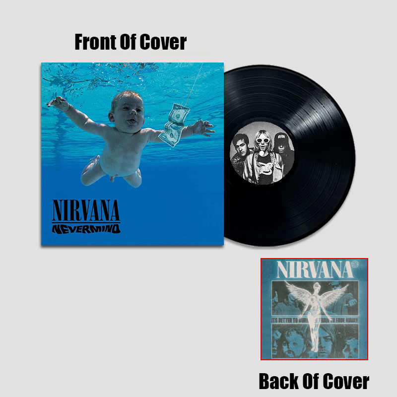 Nirvana Band Simulated Concert Record Vinyl Discs Decorate The Room Walls