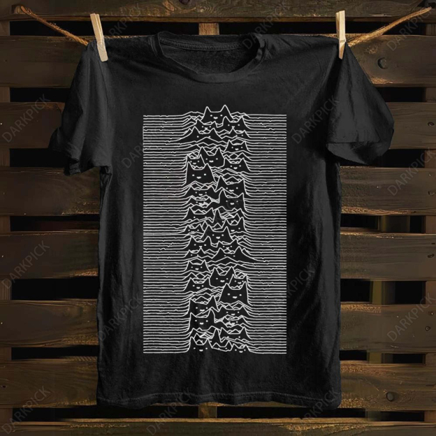 Unisex cotton Joy Division Cat T-shirt
