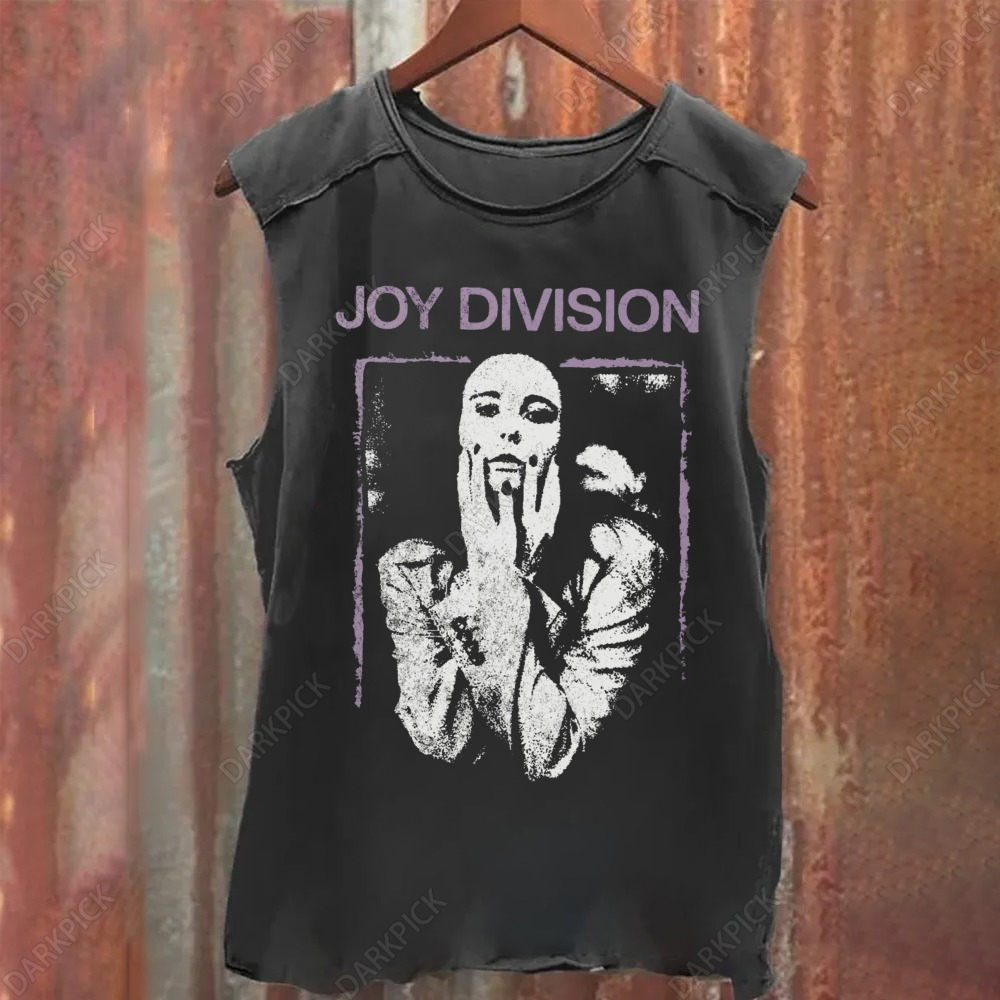 Unisex Vintage Washed Joy Division Band Tank Top