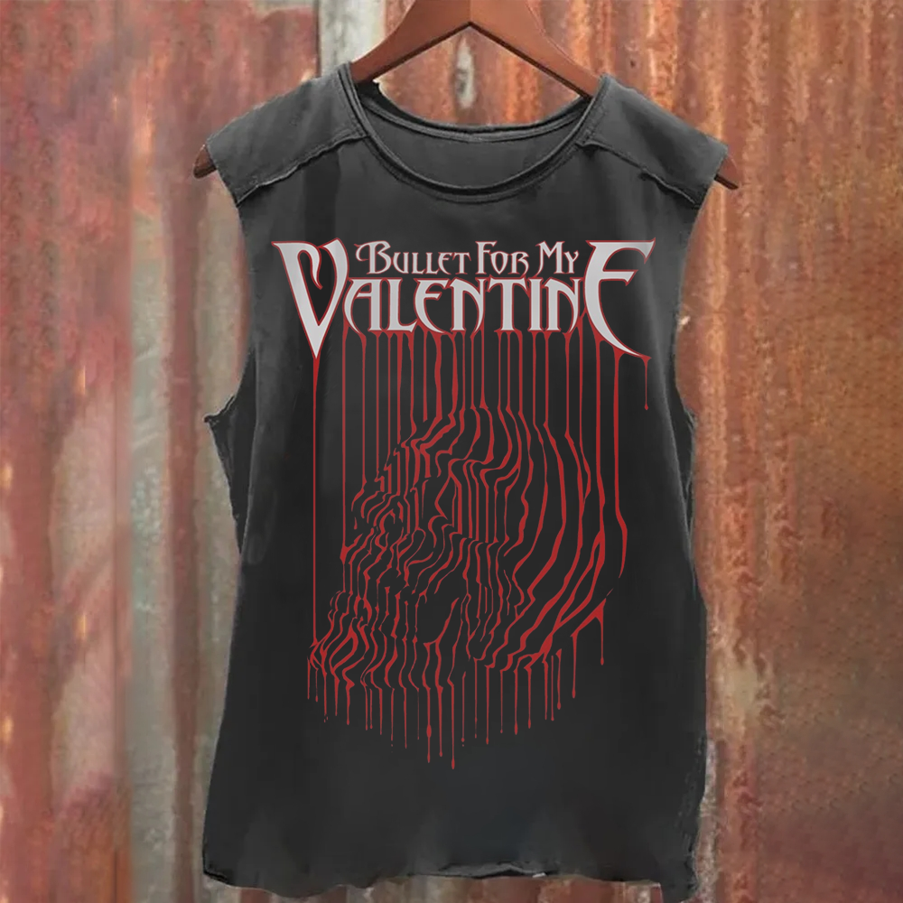 Bullet For My Valentine Band Vintage Washed Tank Top