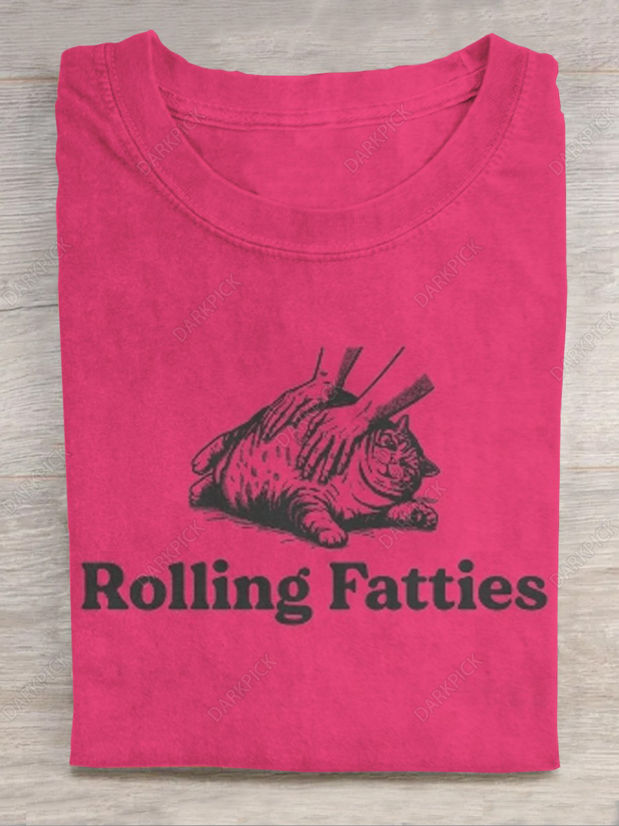 Unisex Rolling Fatties Print Classic T-shirt