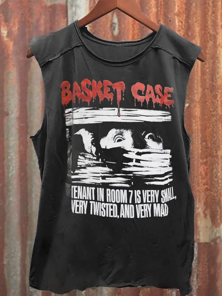 Unisex Zombie Basket Case Art Print Casual Tank Top