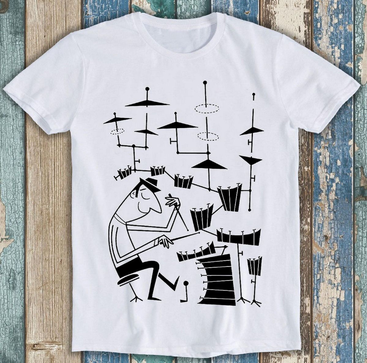 Play That Beat Drummer Drums cotton T-shirt