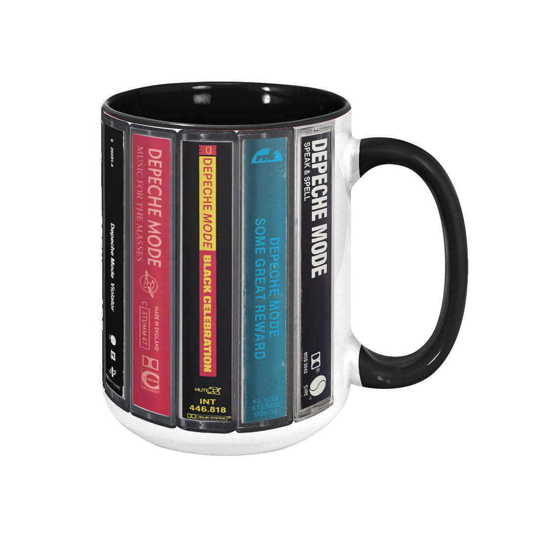 Depeche Mode Albums Cassette Retro Collection Accent Mug