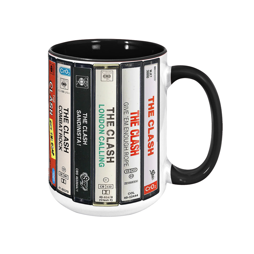 The Clash Albums Cassette Retro Collection Accent Mug