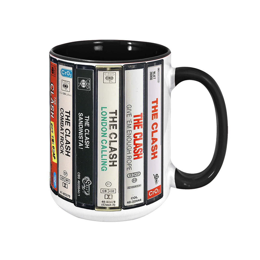 The Clash Albums Cassette Retro Collection Accent Mug