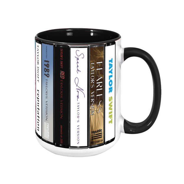 Taylor Swift Albums Collection Accent Mug (Taylor's Version)