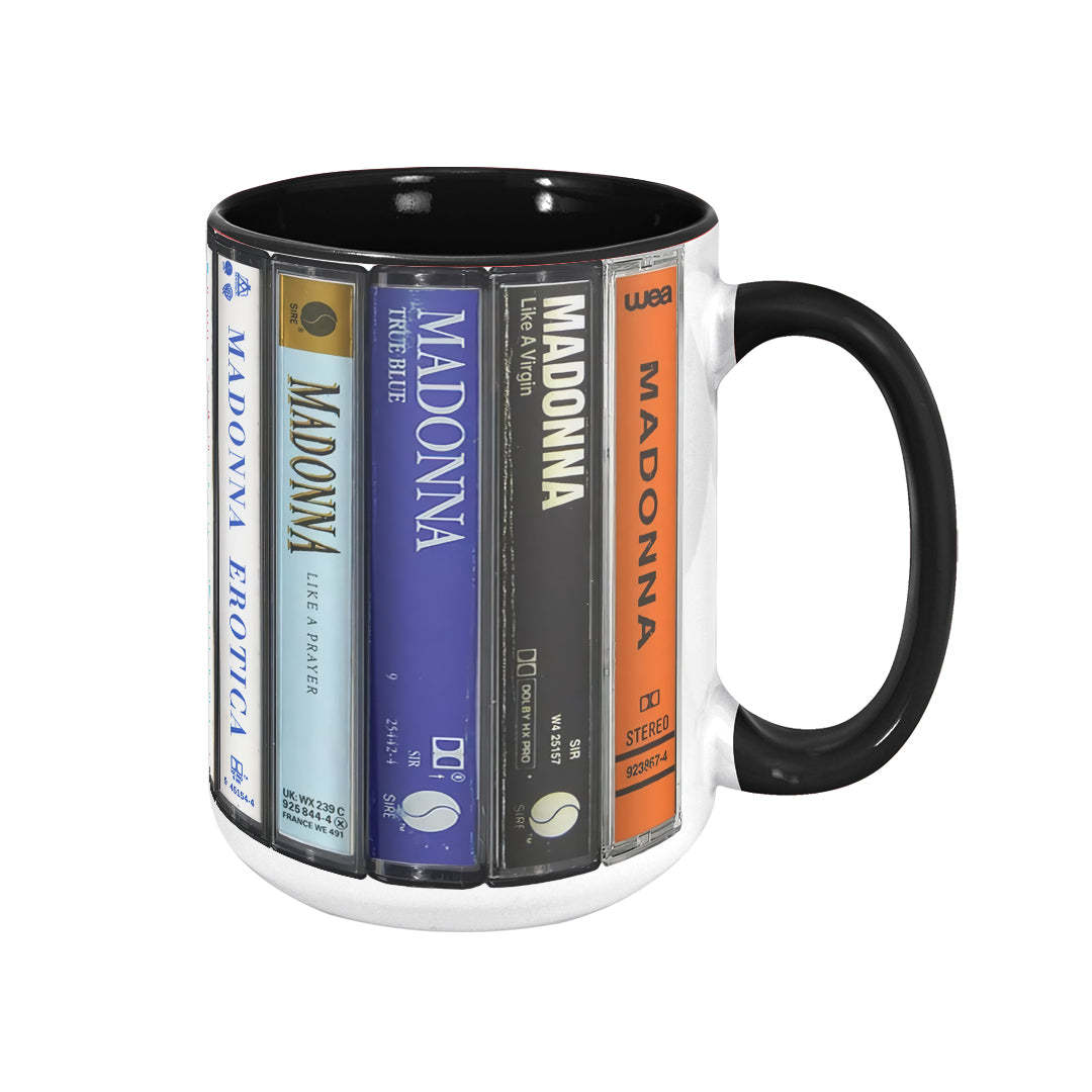 Madonna Albums Cassette Retro Collection Accent Mug