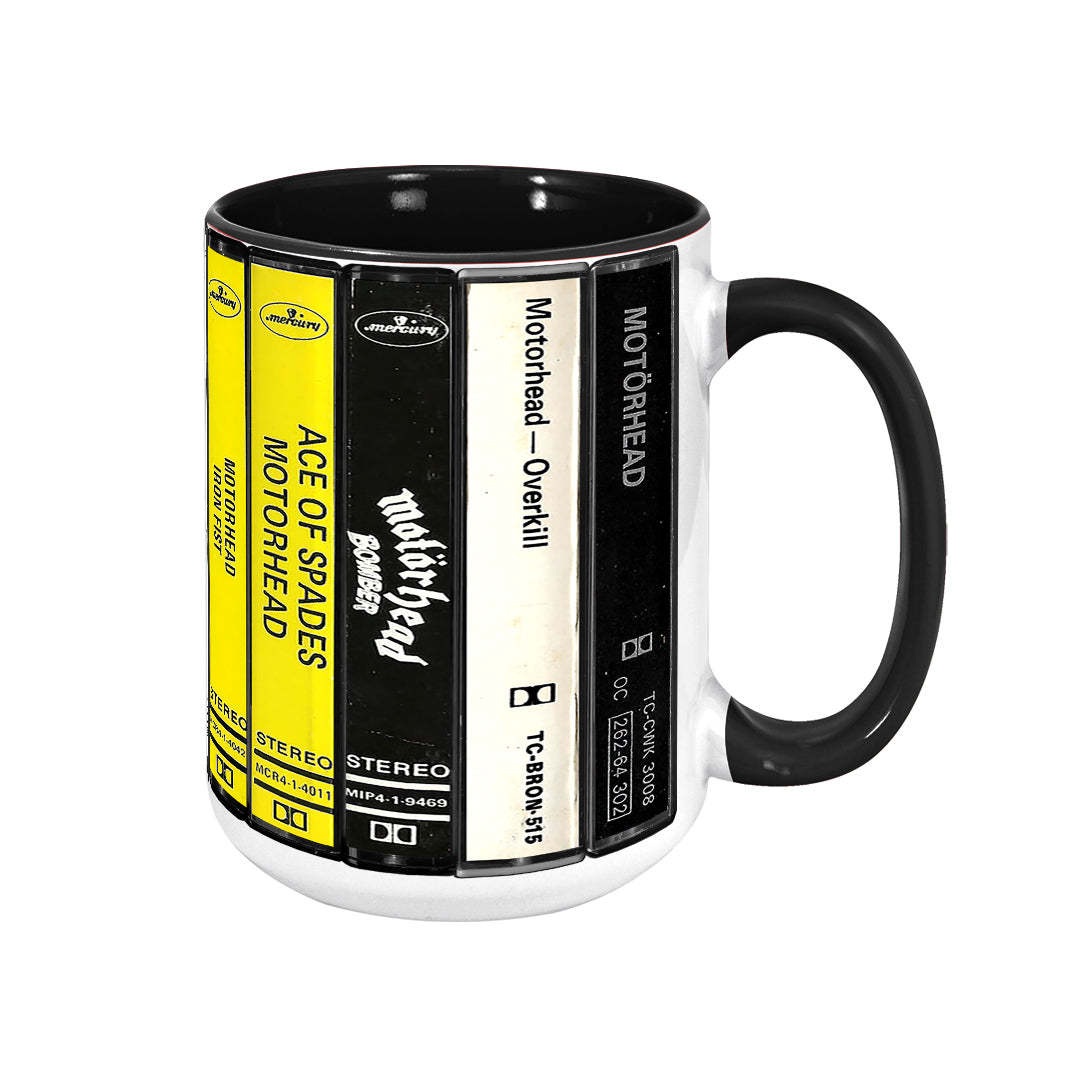 Motorhead Albums Cassette Retro Collection Accent Mug