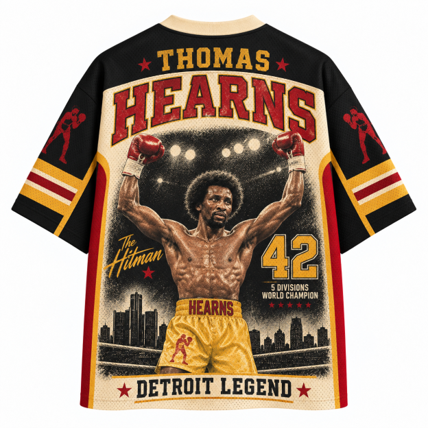 Thomas Hearns 5 Divisions World Champion Detroit Jersey Shirts