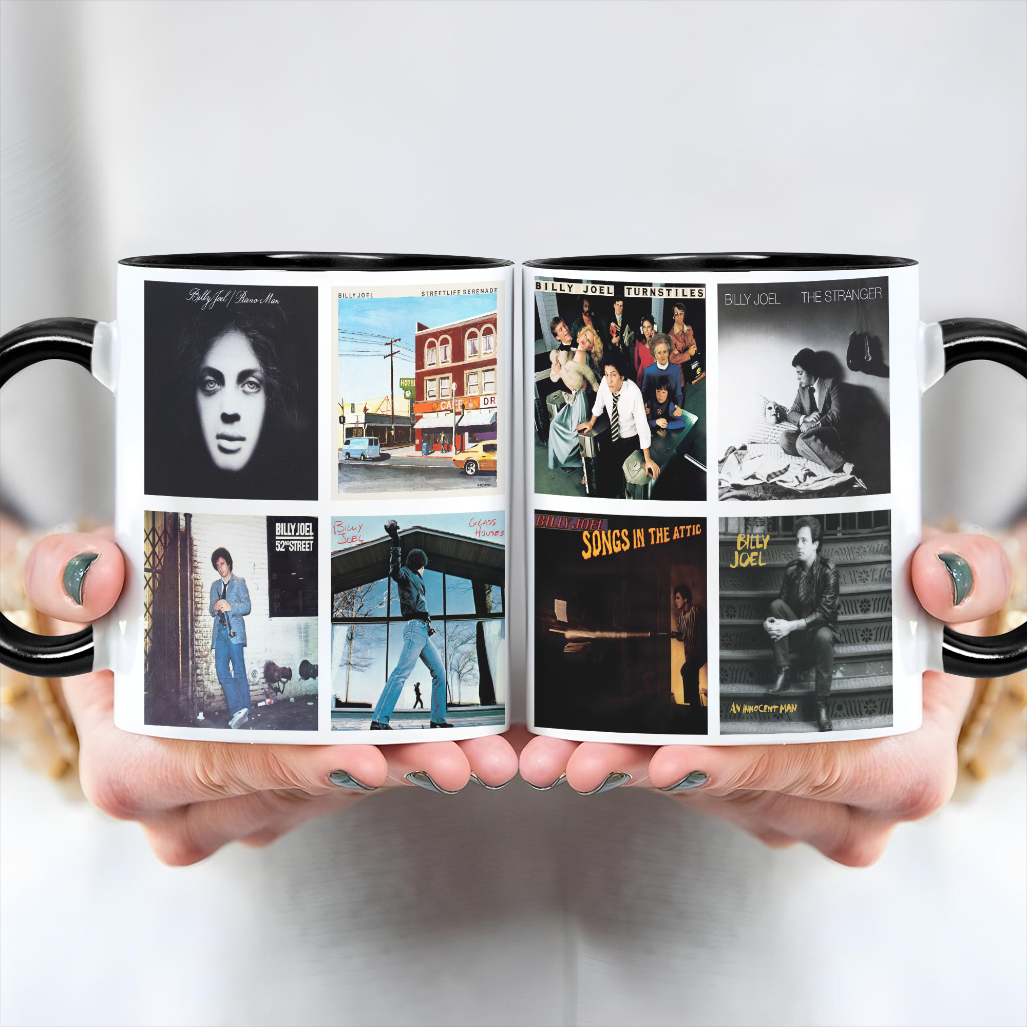 Billy Joel Albums Cover Collection Retro Mug