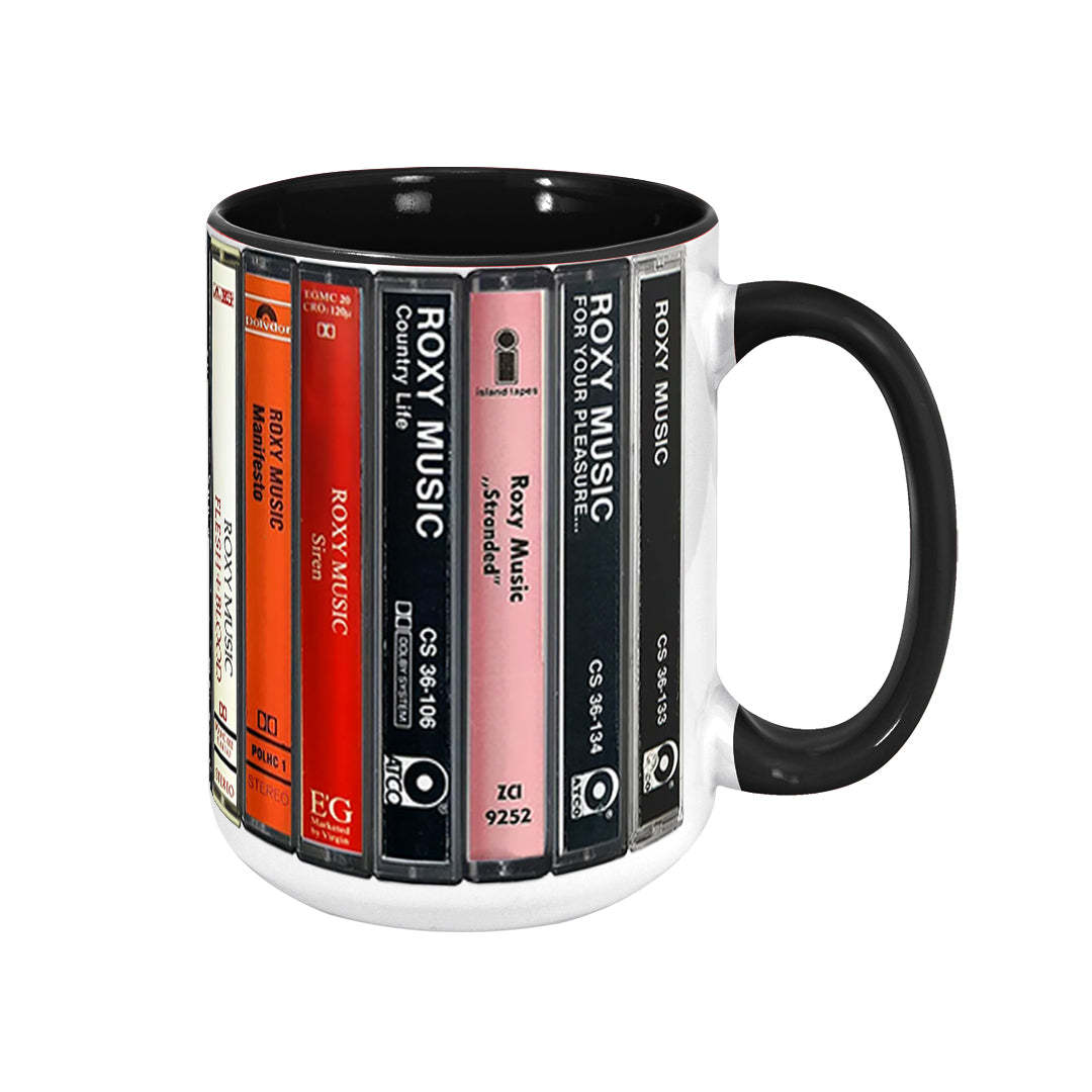 Roxy Music Albums Cassette Retro Collection Accent Mug