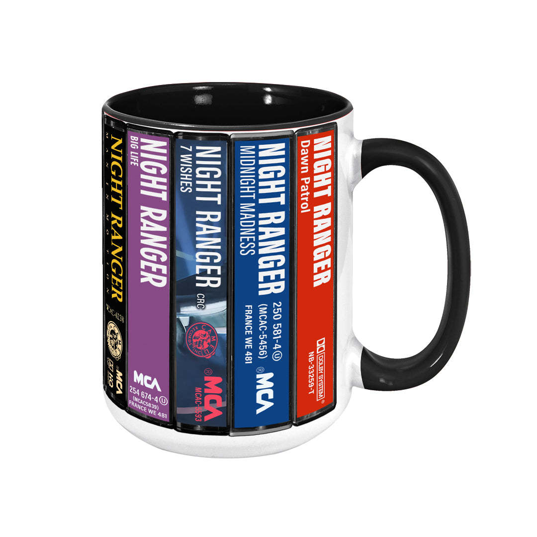 Night Ranger Albums Cassette Retro Collection Accent Mug