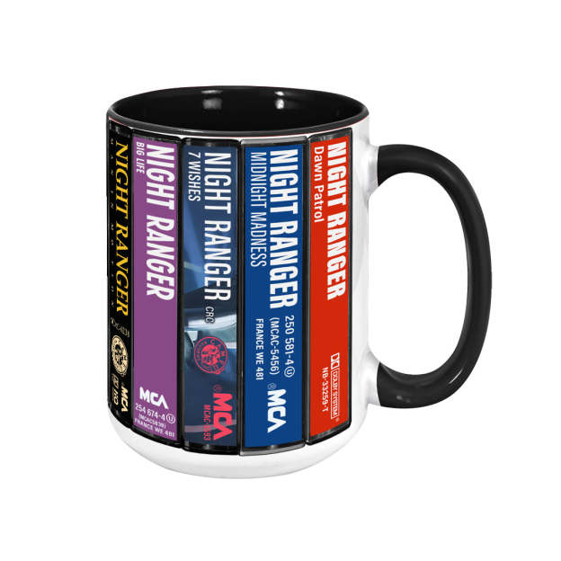 Night Ranger Albums Cassette Retro Collection Accent Mug