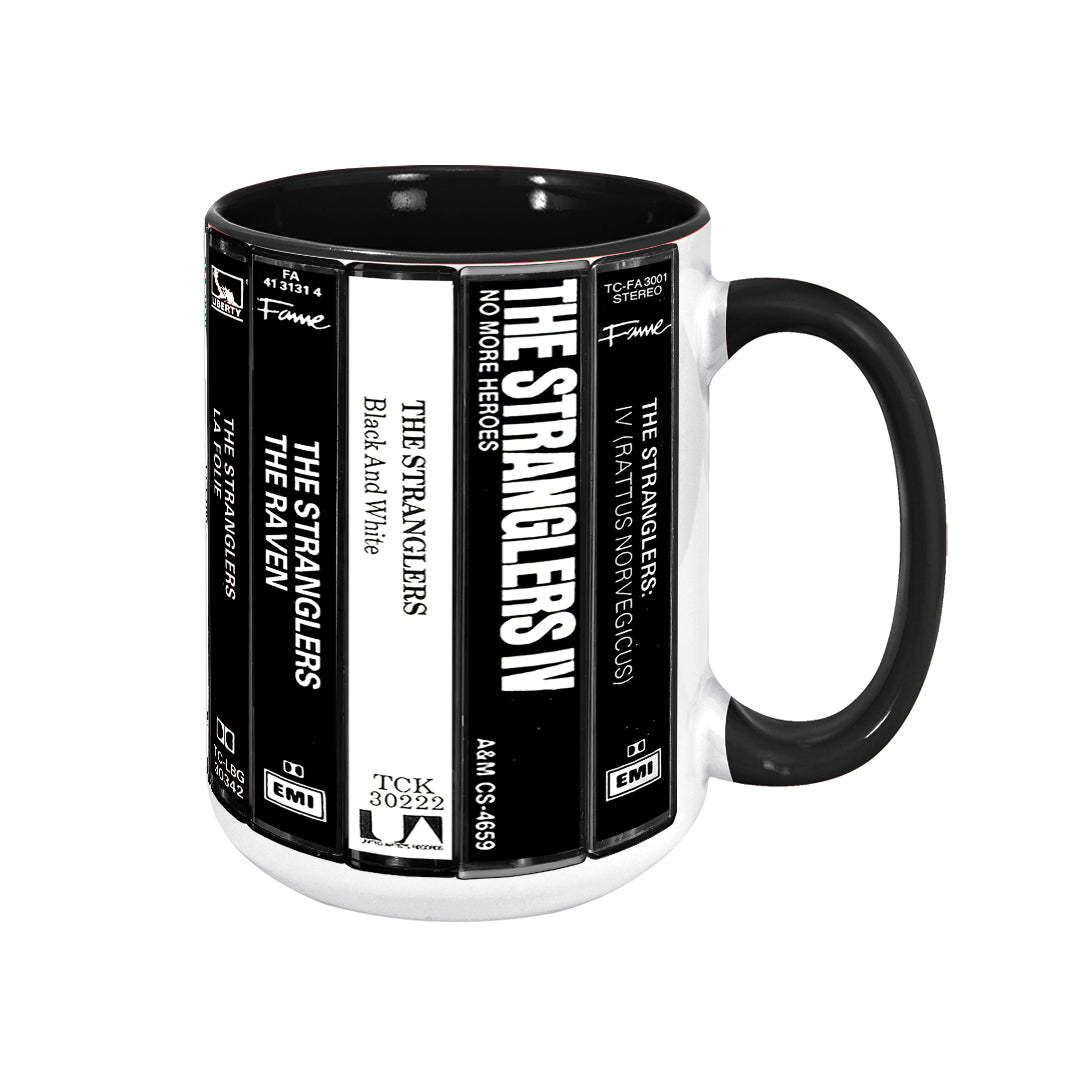 The Stranglers Albums Cassette Retro Collection Accent Mug