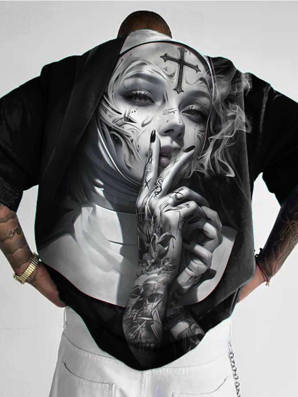 Men's Anime Print T-Shirt