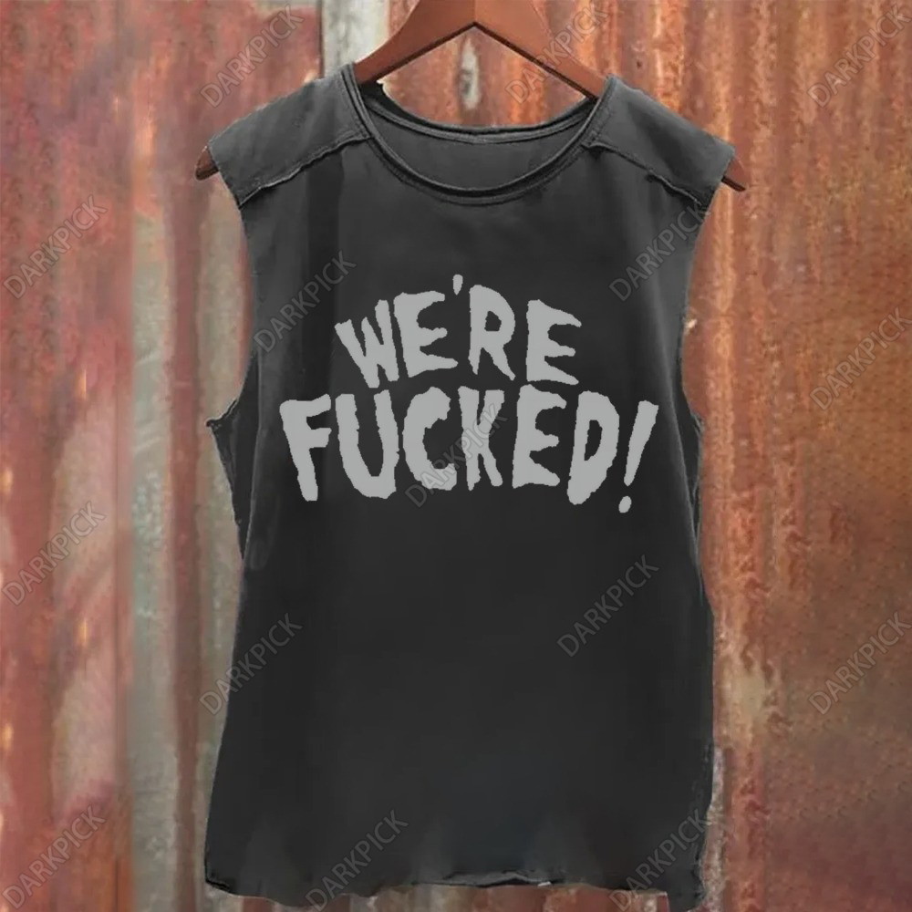 Unisex Letter Print Tank Top