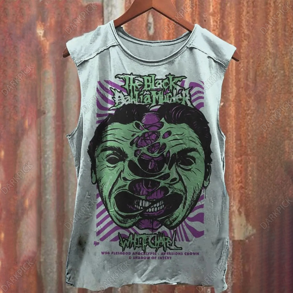 Unisex Retro The Black Dahlia Murder Print Casual Tank Top