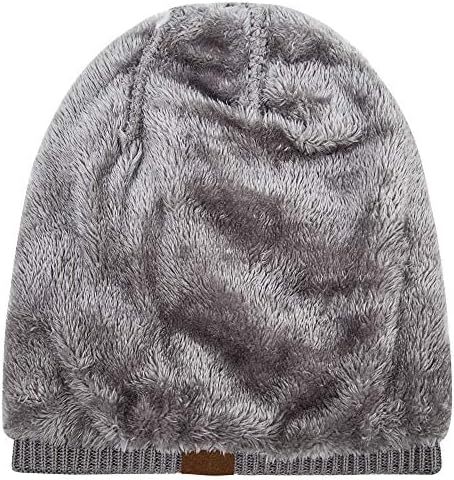  Beanie Hat for Men and Women Winter Warm Hats Knit Slouchy Thick Skull Cap