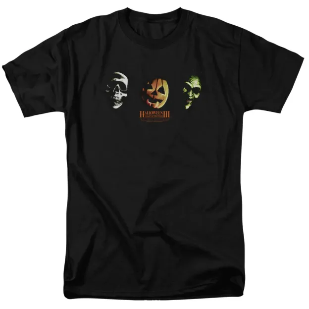 Halloween III Three Masks Cotton T-Shirt