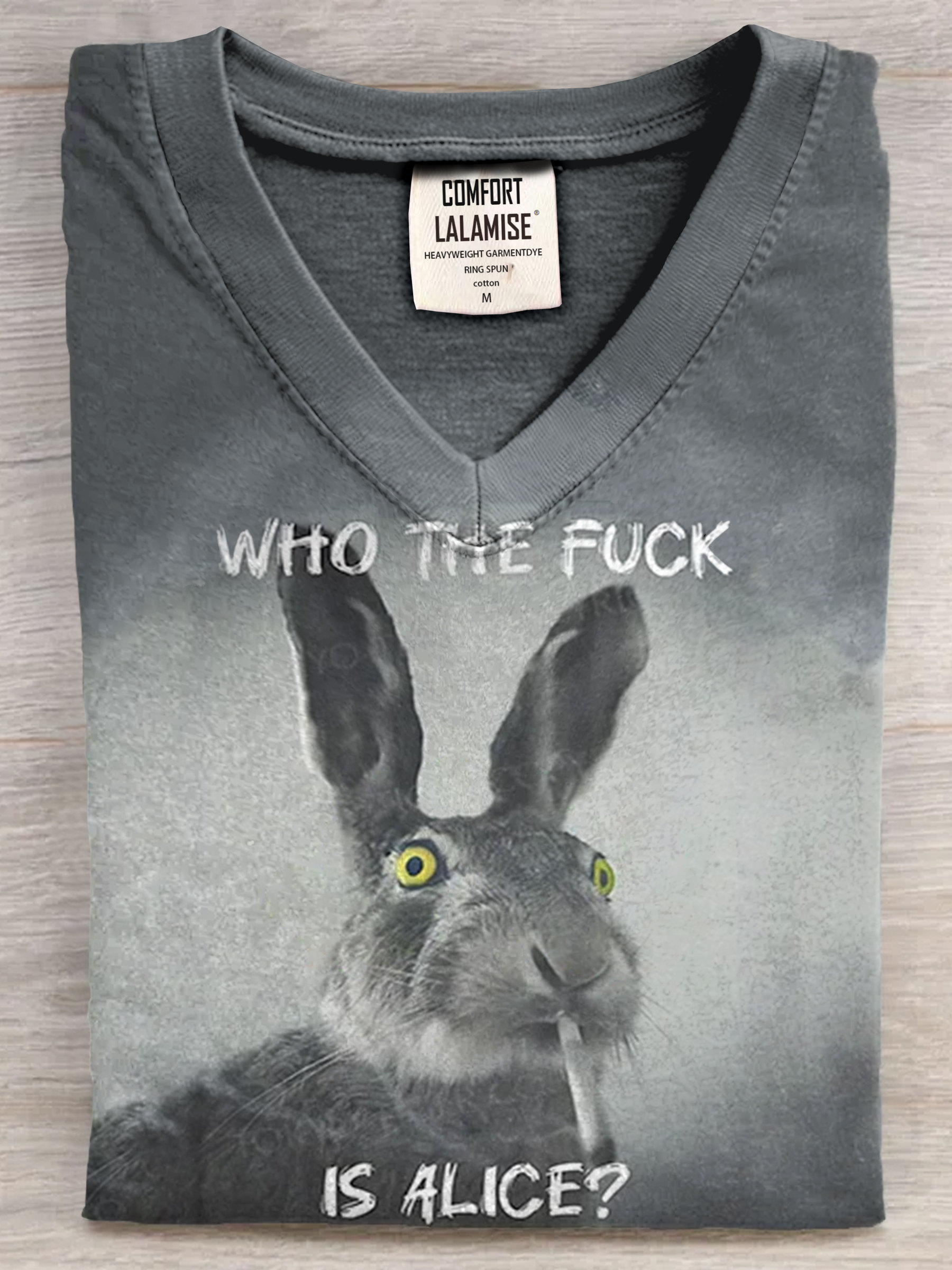 Funny Who The Fuck Art Print Casaul Short Sleeve T-shirt