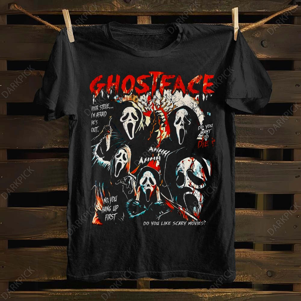 Unisex Cotton Ghostface T Shirt Darkpick 627 