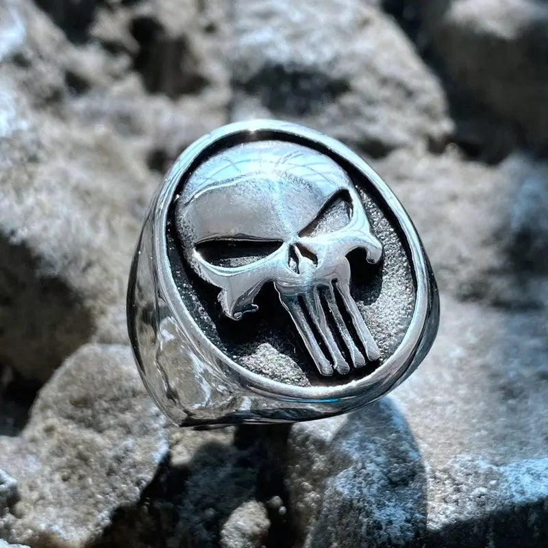 The Punisher Skull Stainless Steel Ring