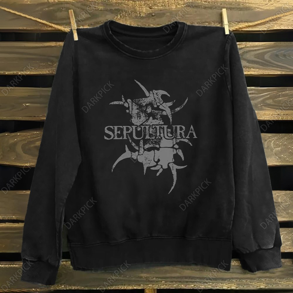 Unisex Cotton Sepultura Heavy Metal Band  Sweatshirt
