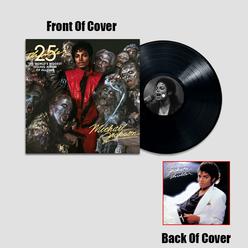  Michael Jackson Thriller 25 Simulated Concert Record Vinyl Discs Decorate The Room Walls