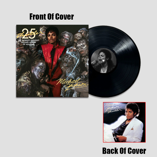 Michael Jackson Thriller 25 Simulated Concert Record Vinyl Discs Decorate The Room Walls