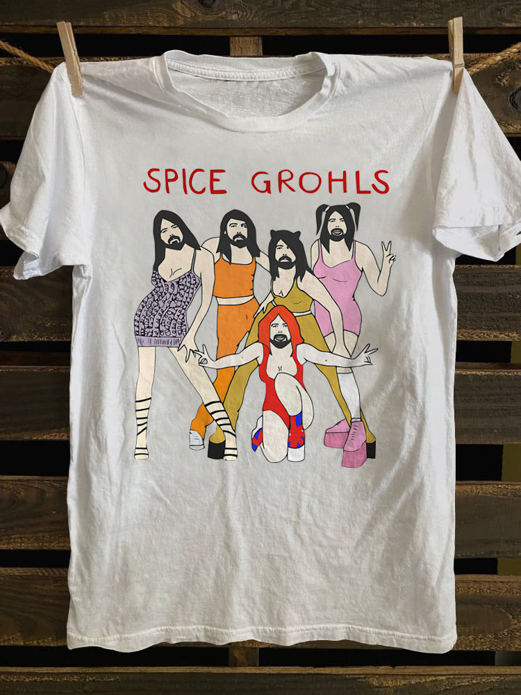 Unisex Spice Grohls Band T-shirt