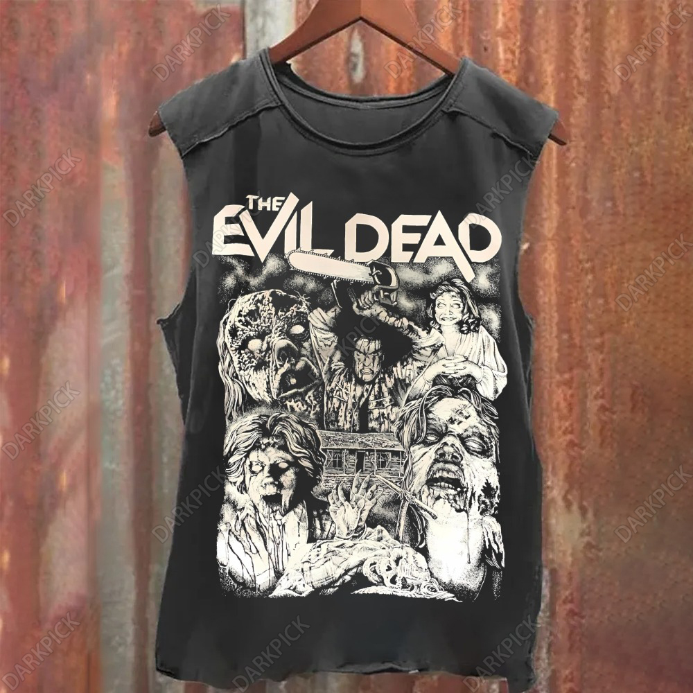 Unisex Vintage Washed Evil Dead Tank Top