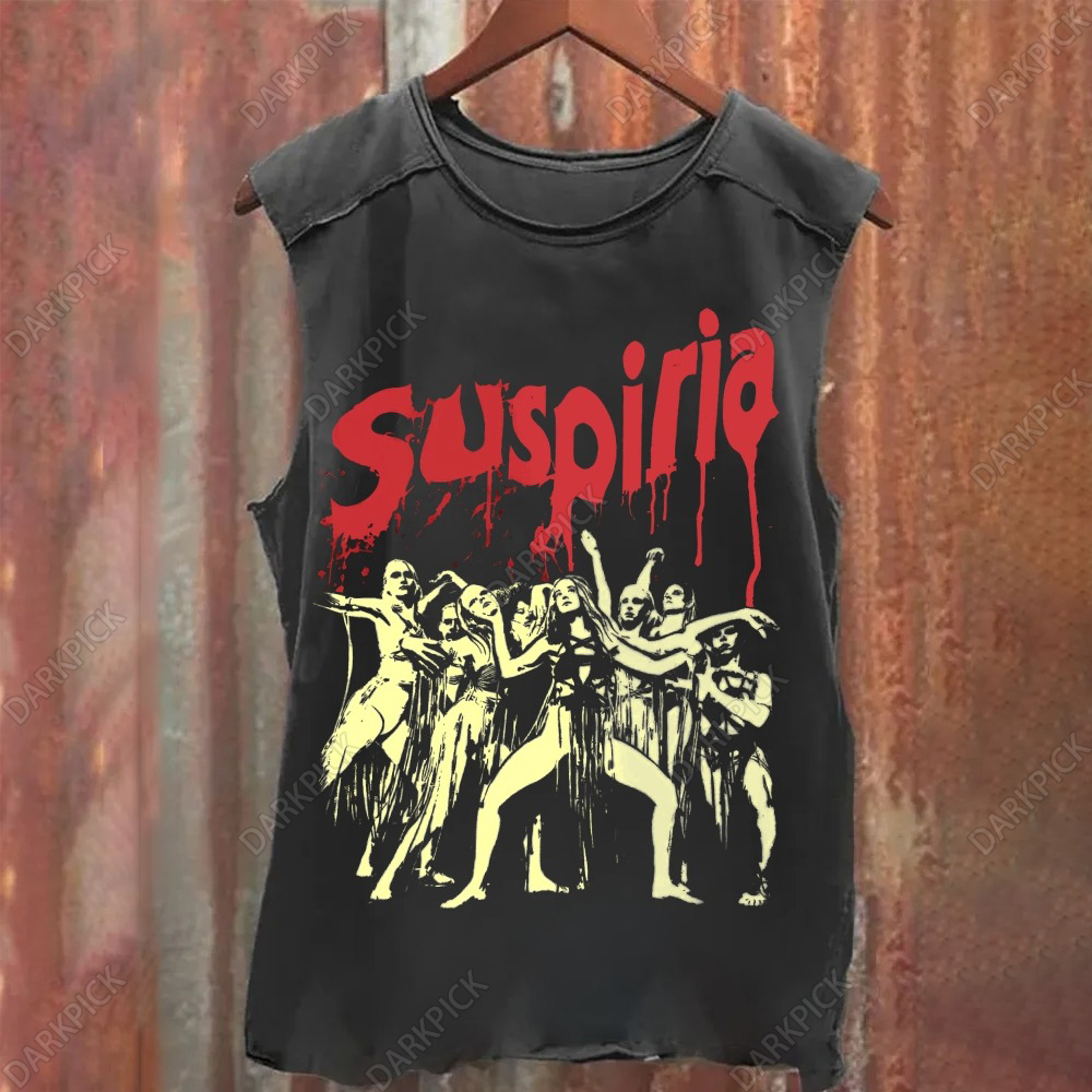 Unisex Vintage Washed Suspiria Tank Top