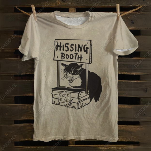 Unisex Cat pattern print T-Shirt