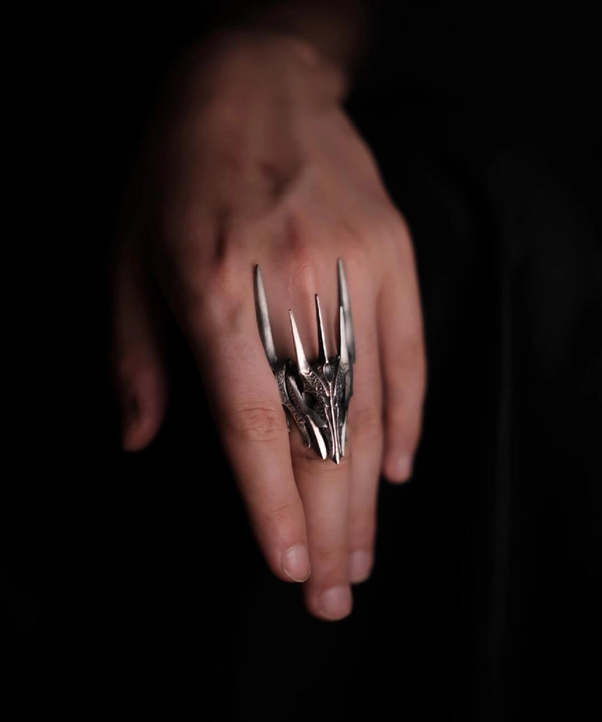 Dark Lord Men's Armor Ring: Embrace the Epic