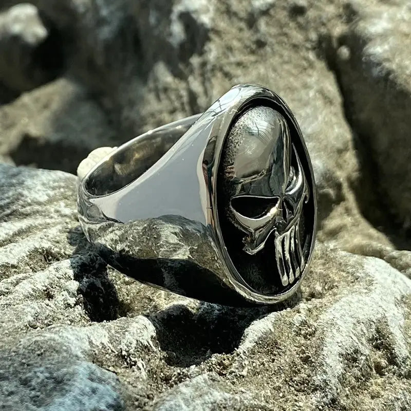 The Punisher Skull Stainless Steel Ring