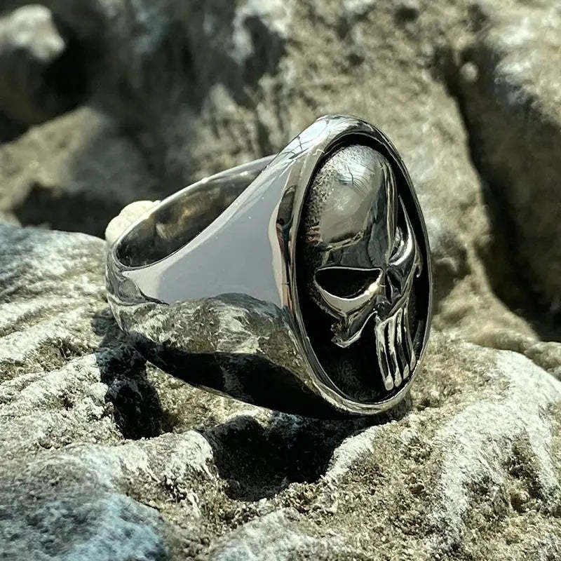 The Punisher Skull Stainless Steel Ring