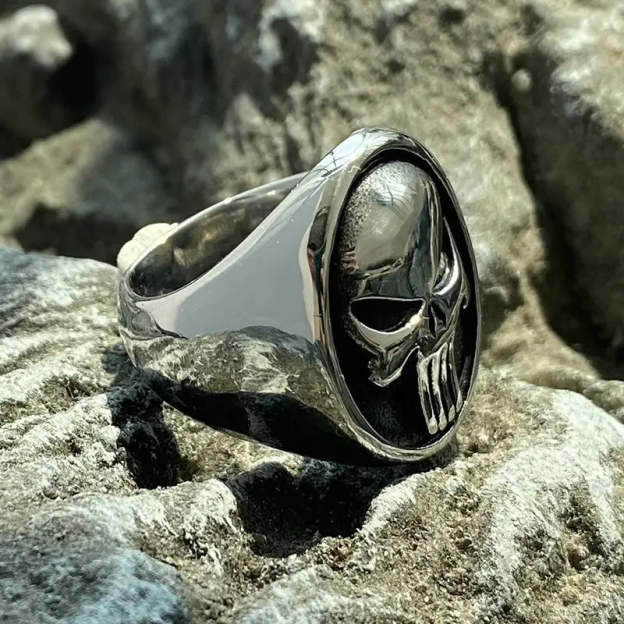 The Punisher Skull Stainless Steel Ring