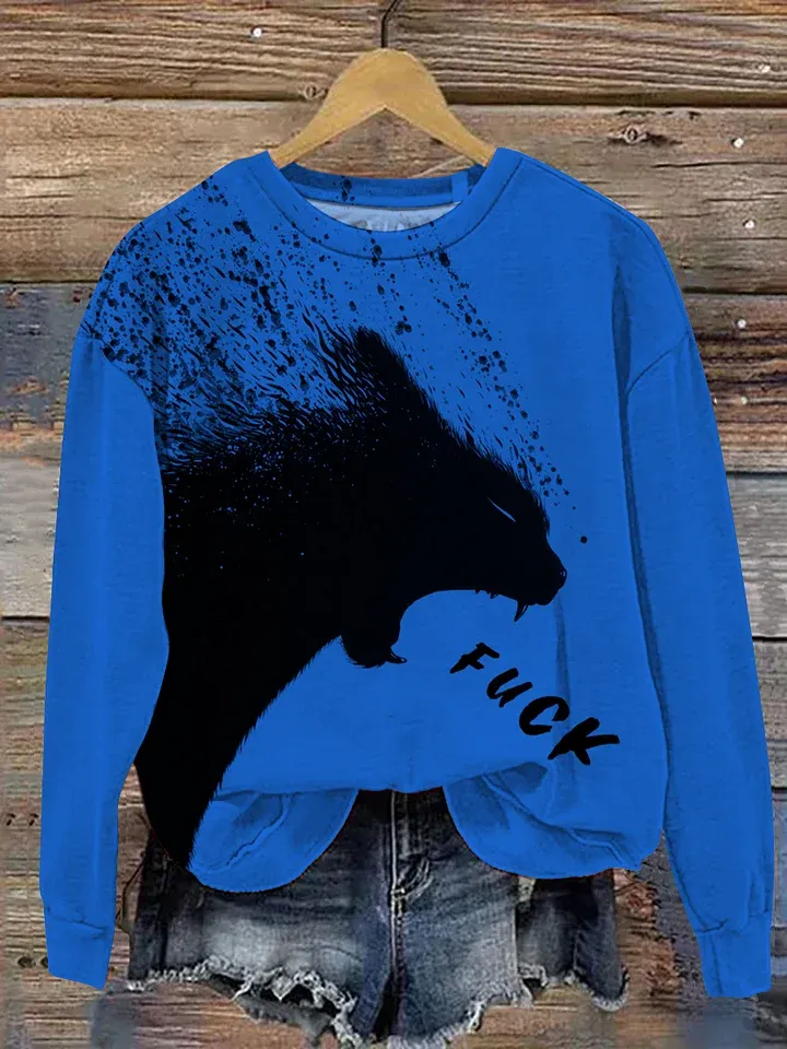 Unisex A Cat Yelling Fuck Print Casual Tank Top