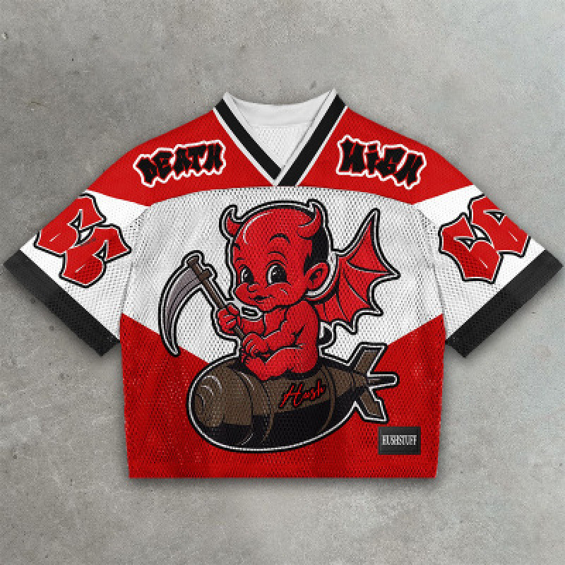 Devil Bat fashion casual sports jersey