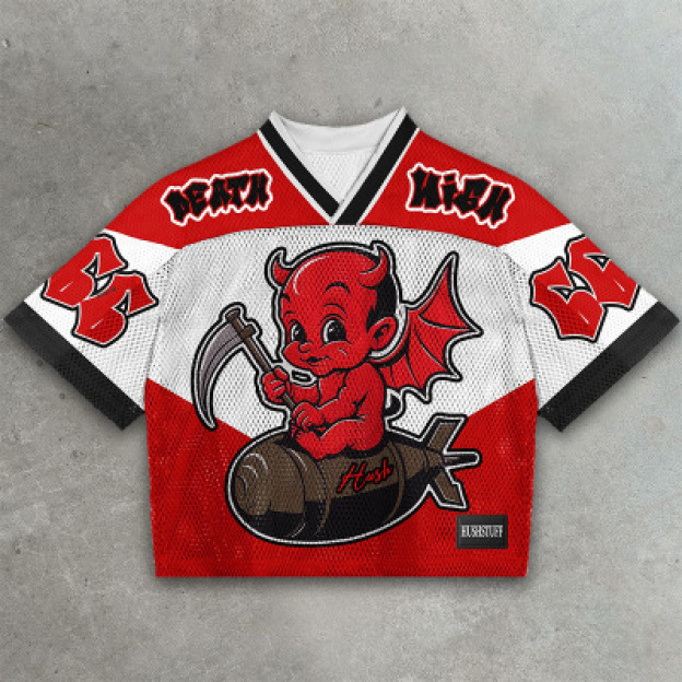 Devil Bat fashion casual sports jersey