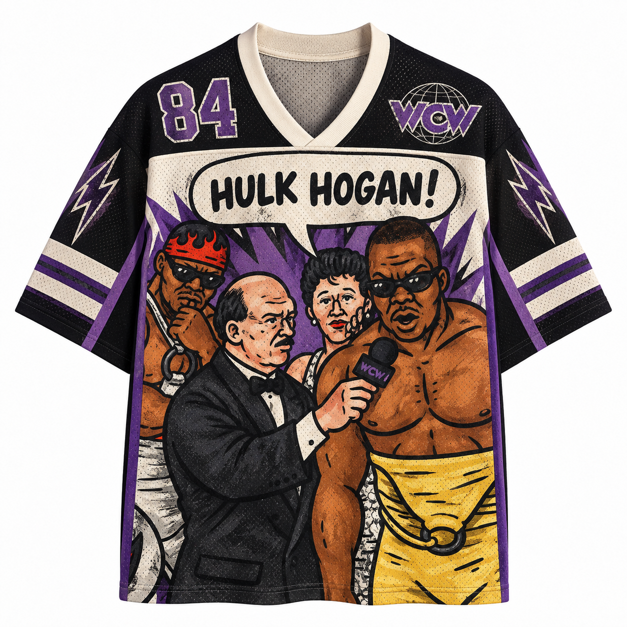 WCW Lex Luger Hulk Hogan Interview Jersey