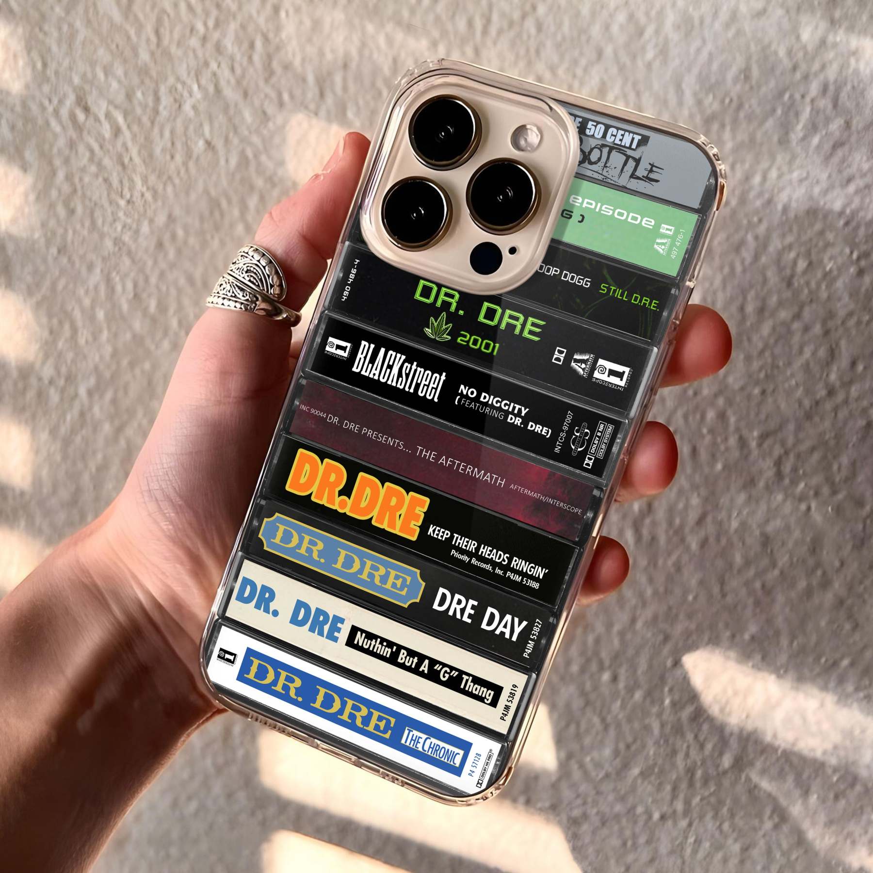 Dr. Dre Albums Cassette Collection Retro Phone Case
