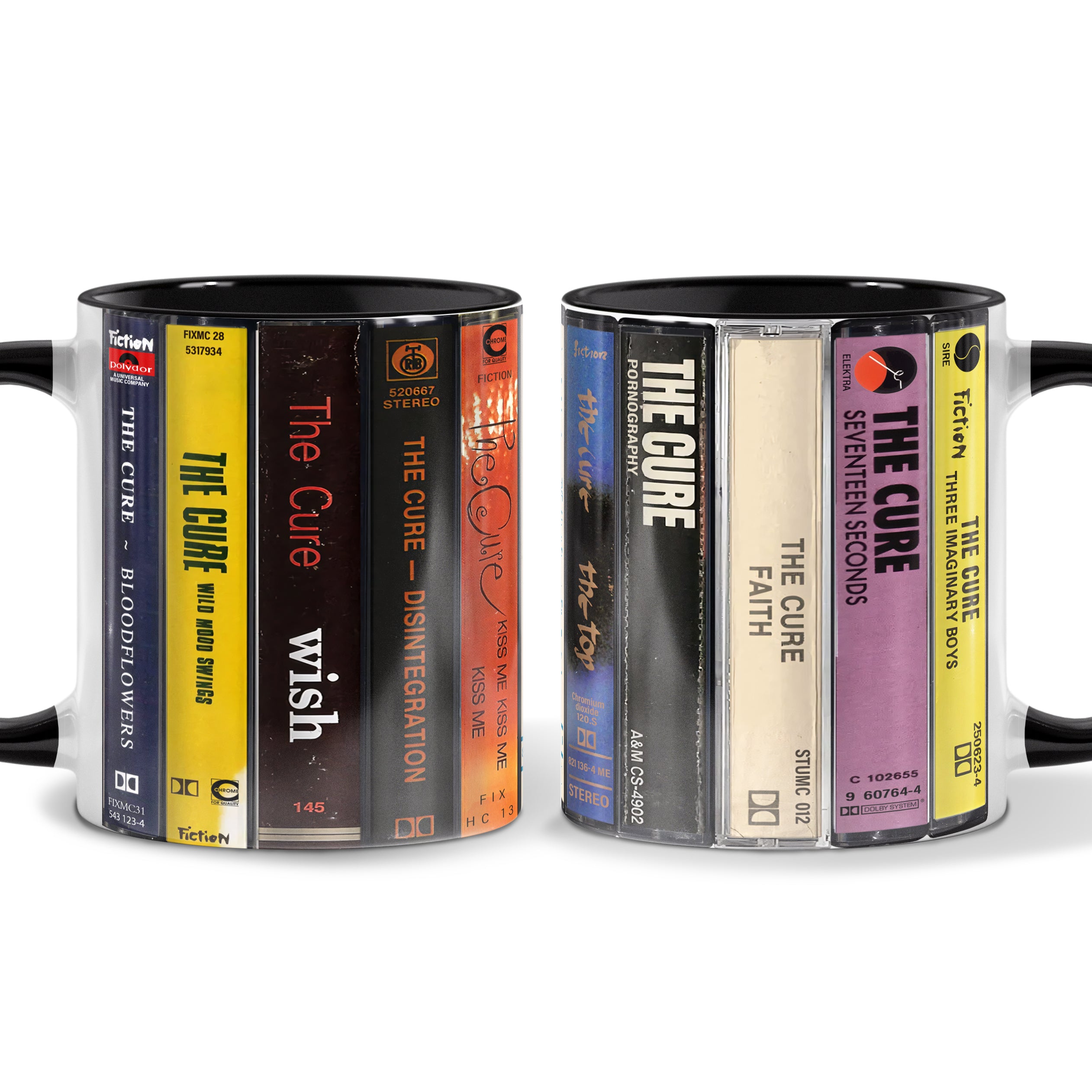 The Cure Albums Cassette Retro Collection Accent Mug