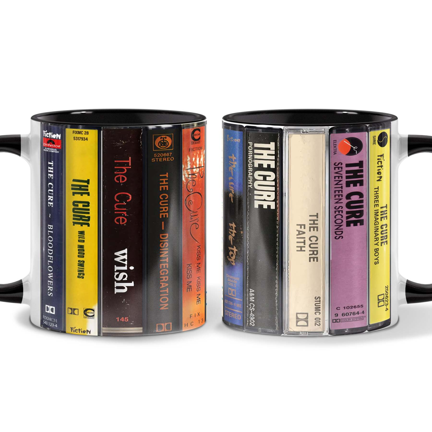 The Cure Albums Cassette Retro Collection Accent Mug