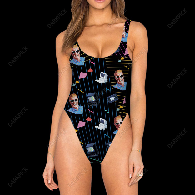 Max Headroom Legged One Piece Swimsuit