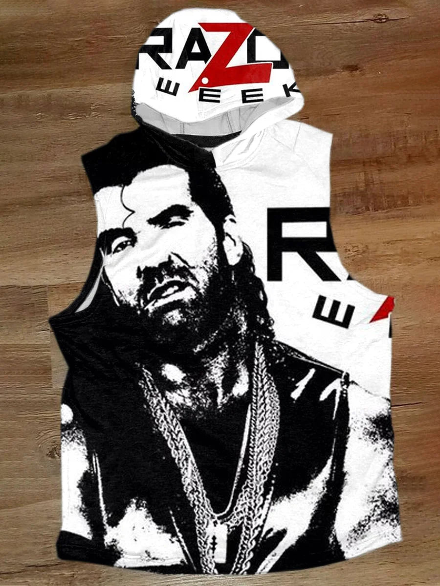 Unisex Wrestling Superstar Art Illustration Print Casual Tank Top