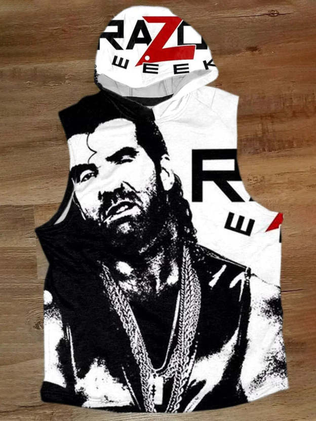 Unisex Wrestling Superstar Art Illustration Print Casual Tank Top