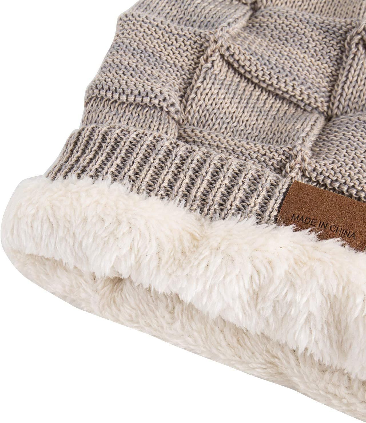  Beanie Hat for Men and Women Winter Warm Hats Knit Slouchy Thick Skull Cap